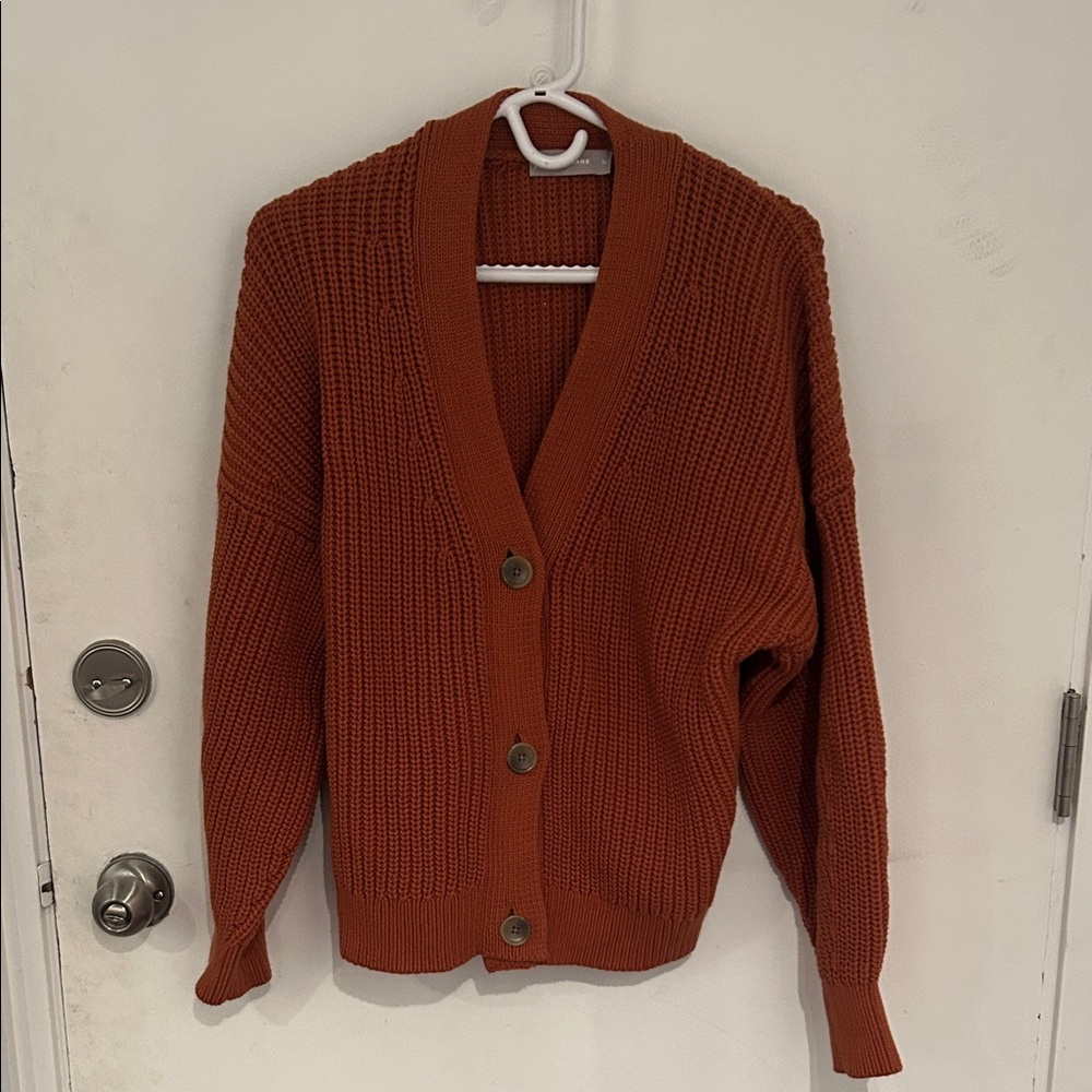 Everlane Burnt Orange Women's Cardigan
